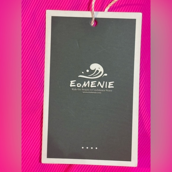 Women’s Hot Pink One Piece Bathing Suit 2X - Picture 4 of 5